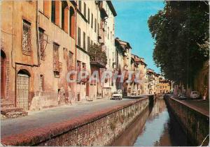 Postcard Modern Lucca Street fossi