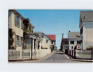 Postcard Gosnold Street, looking towards the harbor, Provincetown, Massachusetts