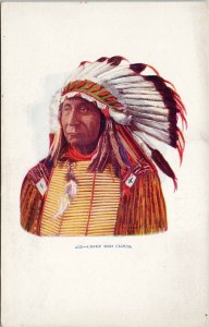 Chief Red Cloud Native American Indigenous Unused Postcard E68