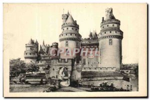 Old Postcard Chateau Pierrefonds Tours Julius Caesar and Charlemagne