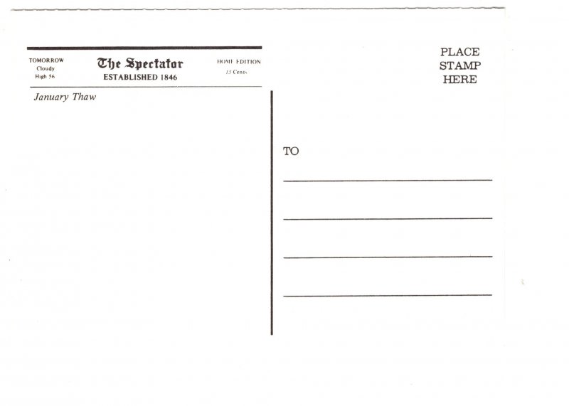 January Thaw Hamilton Ontario Spectator