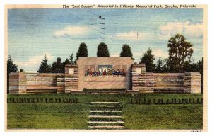 Postcard MONUMENT SCENE Omaha Nebraska NE AR7353