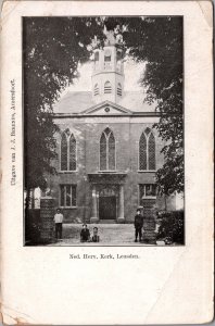 Netherlands Nederlands Hervormde Kerk Leusden Vintage Postcard C125