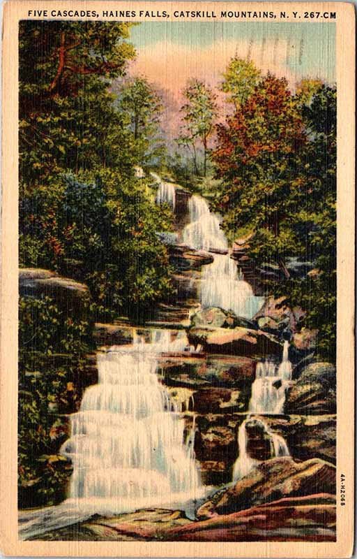 Postcard WATER SCENE Catskill Mountains New York NY AO3178