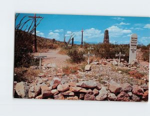 Postcard Boothill Graveyard Tombstone Arizona USA