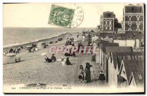 Old Postcard Cayeux The Beach and The Cabins