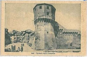 31608 vintage postcard ANCONA province: IESI - CASTELLAN WALLS-