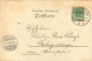 Vintage Postcard Gruss aus Überlingen Germany Multiview Posted 1897