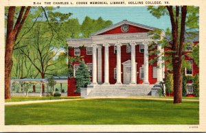 Virginia Roanoke Charles L Cooke Memorial Library Hollins College