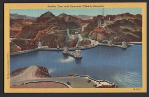 Nevada Boulder Dam with Reservoir Filled to Capacity ~ Linen