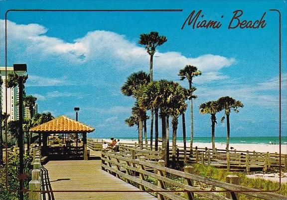 Florida Miami Beach Showing Its New Boardwalk And Wide Beaches