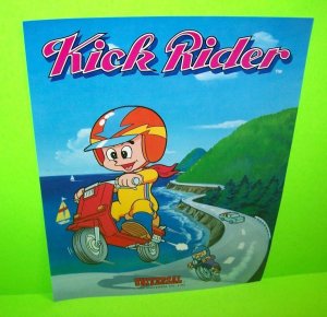 Kick Rider Arcade Flyer Original 1984 Japan Vintage Video Game Promo Art Retro