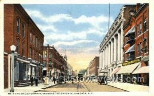 Main & Broad Streets - Oneonta, New York NY  