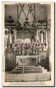 Interior Old Postcard From The Chapel Of The Virgin Yaudet