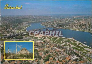 Postcard Modern Turkiye Istanbul Ataturk K?pr?s? ve Halic