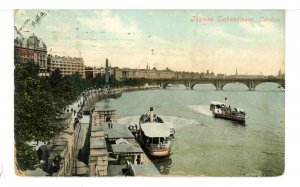 UK - England, London. Thames Embankment  (wear)