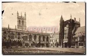 Old Postcard Oxford Magdalen College Quad (Fondede F D 1458)