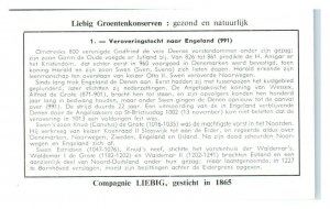 Conquest of England, History of Denmark Liebig Belgian Trade Card *VT28D