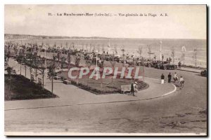 Old Postcard La Baule Sea Loire Inf General view of the Beach