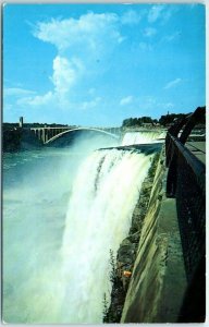 Postcard - American Falls Looking from Goat Island - Niagara Falls, New York