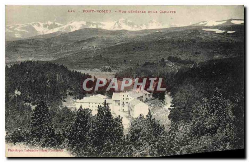 Old Postcard Font Romeu Vue Generale and Garlitte