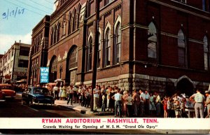 Tennessee Nashville Ryman Auditorium Home Of The Grand Ole Opry