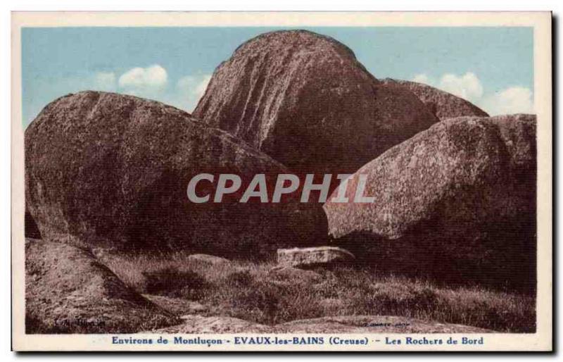 Old Postcard Around Montlucon Evaux les Bains Edge Rocks