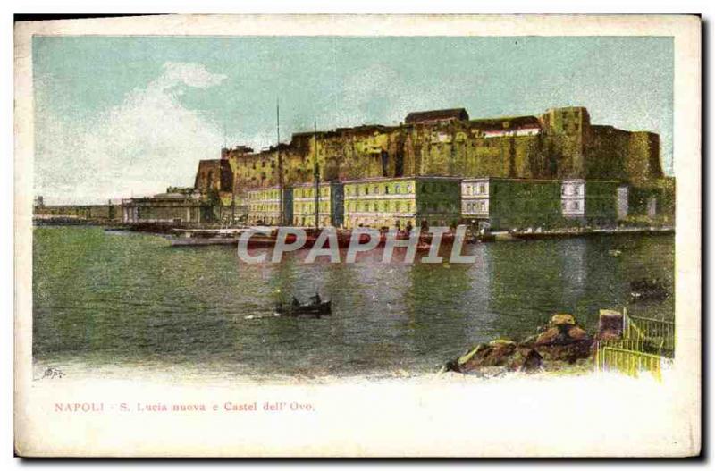 Postcard Old Lucia Napoli Nuova Castel Dell Ovo