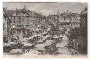 Marktplatz Basel Switzerland 1910s postcard