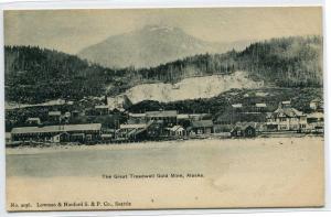 Treadwell Gold Mine Mining Alaska 1907c postcard