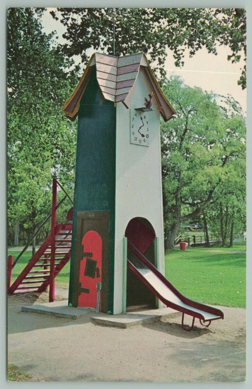 Rapid City South Dakota~Story Book Island~Koo Koo Clock~Tower with Slide~1960s 