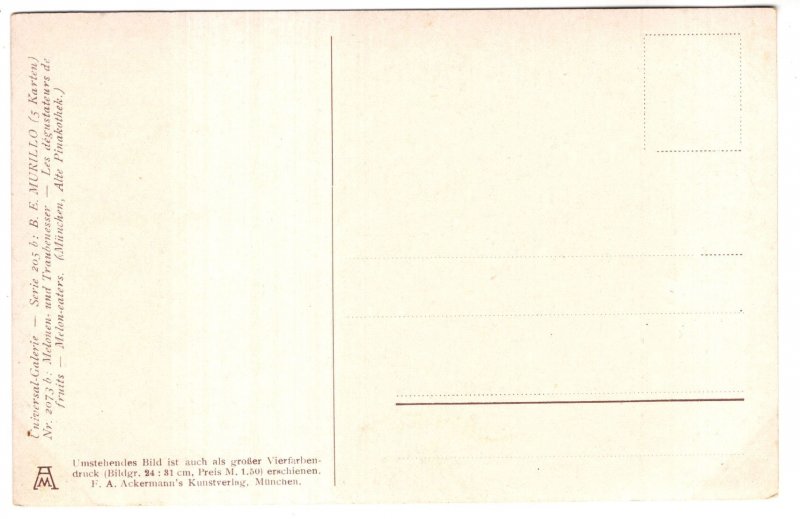 Children Eating Fruit,  Painting by B E Murillo