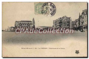 Postcard Old Treport I'Esplanade And Casino