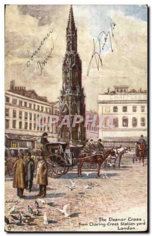 Great Britain Great Britain London London Old Postcard From The Eleanor Cross...