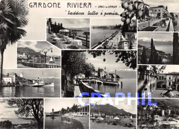 Postcard Modern Gardone Riviera Garda Lagi