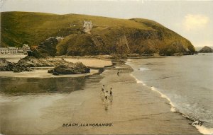 British Wales Postcard beach Llangranog