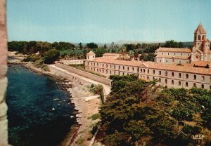 Postcard L'Ile Saint Honorat Abbaye De Lérins Monastery in Cannes, France