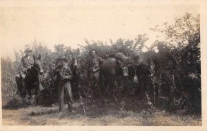 Photo Soldiers in Fields Philippines Soldiers Lined Up Photo Postcard RR521