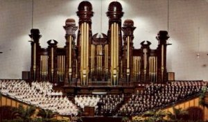 Interior of Mormon Tabernacle - Salt Lake City, Utah UT  