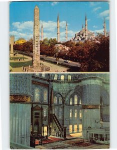 Postcard The obelisks of the Hippodrome and Sultanahmet, Istanbul, Turkey