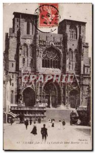 Old Vienna Postcard The cathedral Saint Maurice