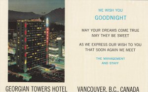 Aerial View, Georgian Towers Hotel, VANCOUVER, British Columbia, Canada, 40-6...
