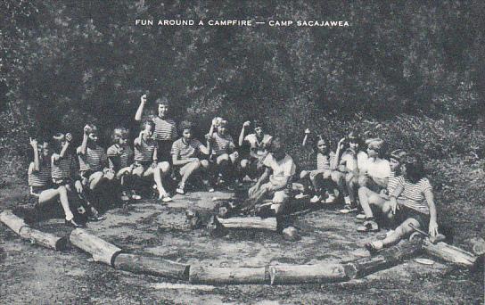 Fun Around A Campfire Camp Sacajawea New Jersey Artvue