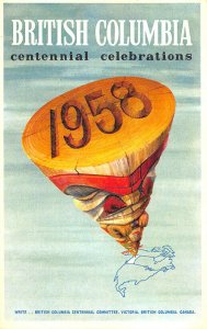 British Columbia Centennial Celebrations 1958 Postcard