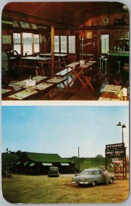 Honey Hollow Restaurant Postcard Newcastle Ontario Highway 2 Dexter 1955 H83