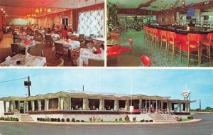Bordentown Grill Bar NJ Postcard Mid-Century Modern Diner Route 130 206