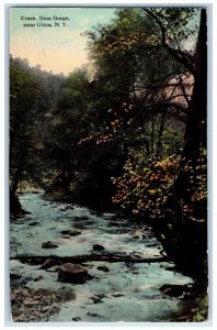 1912 Creek Ilion Gorge River Lake Trees Utica New York Vintage Antique Postcard