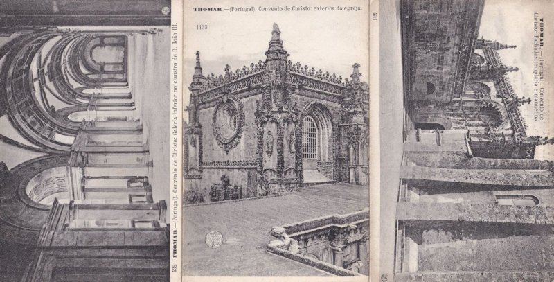 Thomar Convento de Christo Lado Portugal 3x Postcard s