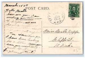 1909 Watch Staples Grow Watertown Bank Opera Scene Staples Minnesota MN Postcard