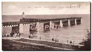 Old Postcard Royan Pecheurs before the Grand Jetee